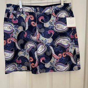 Croft & Barrow Paisley Classic Fit Skort